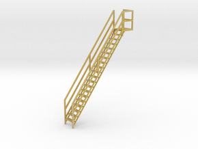 Grain Leg/Tower Stair Section in Clear Ultra Fine Detail Plastic: 1:64 - S