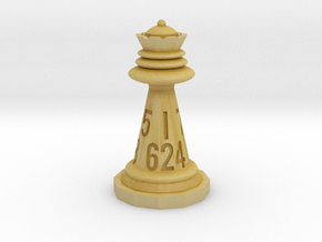Chess shaped Dice (hollow) in Tan Fine Detail Plastic: d12