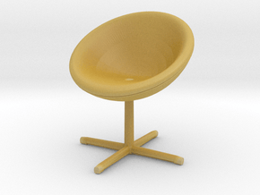 Miniature C1 Chair - Verner Panton in Tan Fine Detail Plastic: 1:12