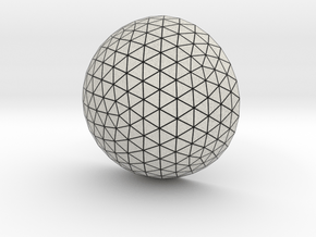 Geodesic Hemisphere (Tetrahedral Capillary Unit) in Natural Full Color Nylon 12 (MJF)