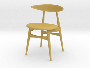 Miniature CH33 Chair -  Hans J. Wegner in Tan Fine Detail Plastic: 1:12