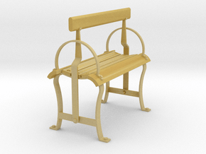Reversible Bench Seat in Tan Fine Detail Plastic: 1:32