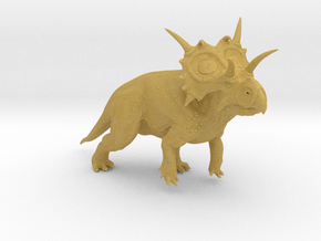 Xenoceratops (Small/Medium/Large size) in Tan Fine Detail Plastic: Small