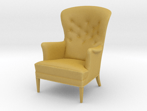Miniature FH419 Heritage Chair - Frits Henningsen in Tan Fine Detail Plastic: 1:12
