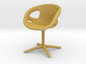 Miniature Rin Chair - Hiromichi Konno  in Tan Fine Detail Plastic: 1:24