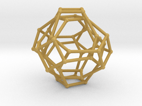 Cayley Graph of the 1x2x3 (octahedron) in Tan Fine Detail Plastic