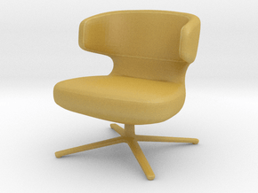 Miniature Petit Repos Chair - Antonio Citterio in Tan Fine Detail Plastic: 1:12