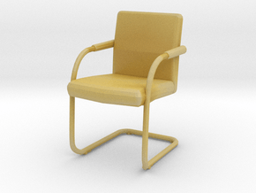 Miniature Visasoft Chair - Antonio Citterio in Tan Fine Detail Plastic: 1:12