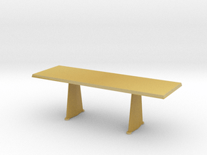 Miniature Trapeze Table - Jean Prouve in Tan Fine Detail Plastic: 1:48 - O
