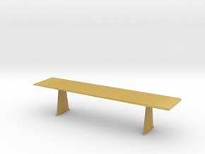 Miniature Trapeze Long Table - Jean Prouve in Tan Fine Detail Plastic: 1:24