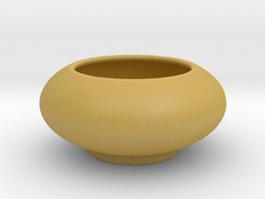 Bowl Hollow Form 2017-0008 various scales in Tan Fine Detail Plastic: 1:12