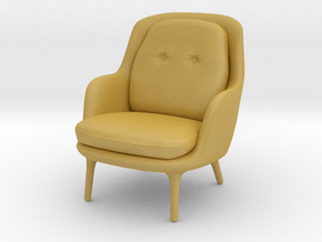 Miniature Fri Lounge Chair - Jaime Hayon in Tan Fine Detail Plastic: 1:12