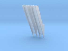 Escalators Double Print in Clear Ultra Fine Detail Plastic