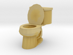 Toilet Open in Clear Ultra Fine Detail Plastic: 1:64 - S