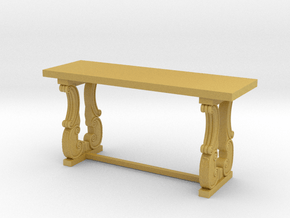 Decorative French Console Table in Tan Fine Detail Plastic: 1:24