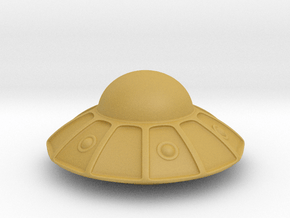 flying saucer in Tan Fine Detail Plastic: Extra Small