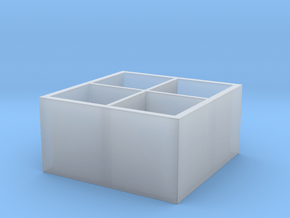 Miniature KALLAX Shelf Unit - IKEA in Tan Fine Detail Plastic: 1:12