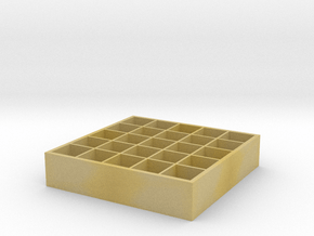 Miniature KALLAX Big Shelf Unit - IKEA in Tan Fine Detail Plastic: 1:24