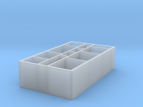 Miniature KALLAX Irregular Shelf Unit - IKEA in Tan Fine Detail Plastic: 1:48 - O
