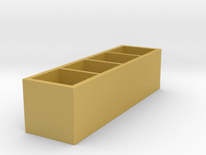 Miniature KALLAX Storage Shelf Unit - IKEA in Tan Fine Detail Plastic: 1:24