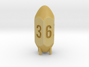 Missile Dice in Tan Fine Detail Plastic: d6