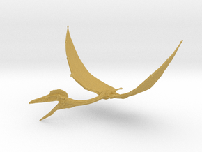 Quetzalcoatlus Flying (Small/Medium/Large size) in Tan Fine Detail Plastic: Medium