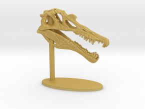Spinosaurus Skull in Tan Fine Detail Plastic: Small