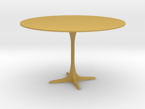 Burke Tulip Style Table w/ Propeller Base in Tan Fine Detail Plastic: 1:12