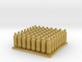 1/35 and 1/16 Plastic Bottles MSP35-052 in Tan Fine Detail Plastic: 1:16