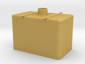 Rectangular Riveted Water Tank with Hatch in Tan Fine Detail Plastic: 1:48 - O