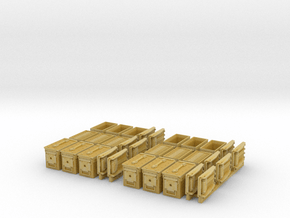 1/35+ M2A1 cal.50 Ammo Box Early type (18 set) in Clear Ultra Fine Detail Plastic: 1:30