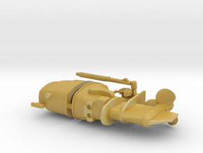 8 to 10HP Outboard Motor (generic style) in Tan Fine Detail Plastic: 1:16