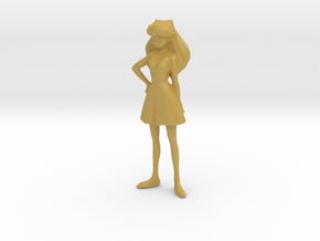 1/[35, 43] Girl in Dress in Clear Ultra Fine Detail Plastic: 1:35