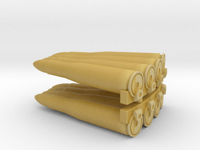 Hasbro 40mm Bofors ammo sets of 2 or 4 in Tan Fine Detail Plastic: Small