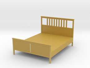 Miniature HEMNES Bedframe - IKEA in Tan Fine Detail Plastic: 1:24
