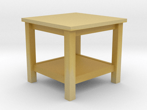 Miniature HEMNES Side Table - IKEA in Tan Fine Detail Plastic: 1:12