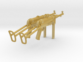 MP40 (unfolded) (1:18 scale) in Tan Fine Detail Plastic: 1:16