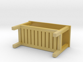 Miniature HEMNES Bench - IKEA in Tan Fine Detail Plastic: 1:12