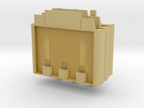 Miniature Floating Pontoon Bridge - Standard Pack in Tan Fine Detail Plastic: 1:100