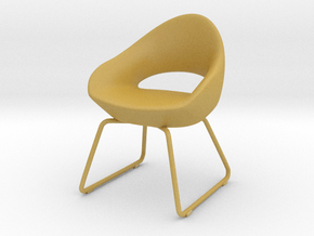 Miniature SHARK Artifort Chair - Artifort in Tan Fine Detail Plastic: 1:12