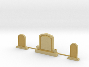 Tombstone Collection in Tan Fine Detail Plastic: 1:22.5
