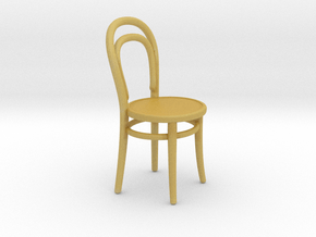 Miniature Num 14 Vienna Chair - Thonet in Tan Fine Detail Plastic: 1:24