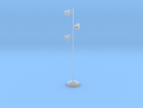 Miniature Floor Triple Lamp 'Office Days' in Tan Fine Detail Plastic: 1:12