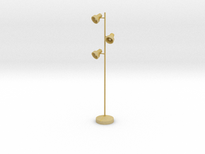 Miniature Floor Triple Lamp 'Office Days' in Tan Fine Detail Plastic: 1:24