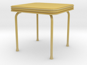 Dollhouse Miniature Table 'Beginner Basic' in Tan Fine Detail Plastic: 1:24