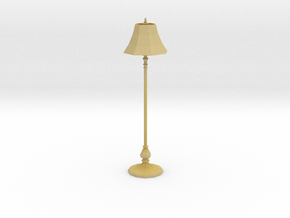 Miniature Dollhouse Floor Lamp 'Finer Fare' in Tan Fine Detail Plastic: 1:24
