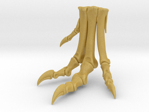 Allosaurus foot - left side, dinosaur model in Tan Fine Detail Plastic: 1:12