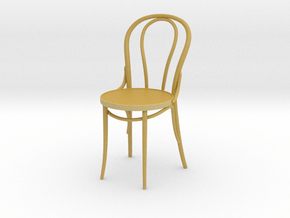 Miniature Thonet No 18 Chair - Thonet in Tan Fine Detail Plastic: 1:12