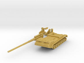 Miniature 2S7 Pion Tank - Russian in Tan Fine Detail Plastic: 1:87 - HO