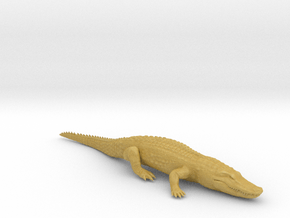 Alligator Relaxing in Tan Fine Detail Plastic: 1:160 - N